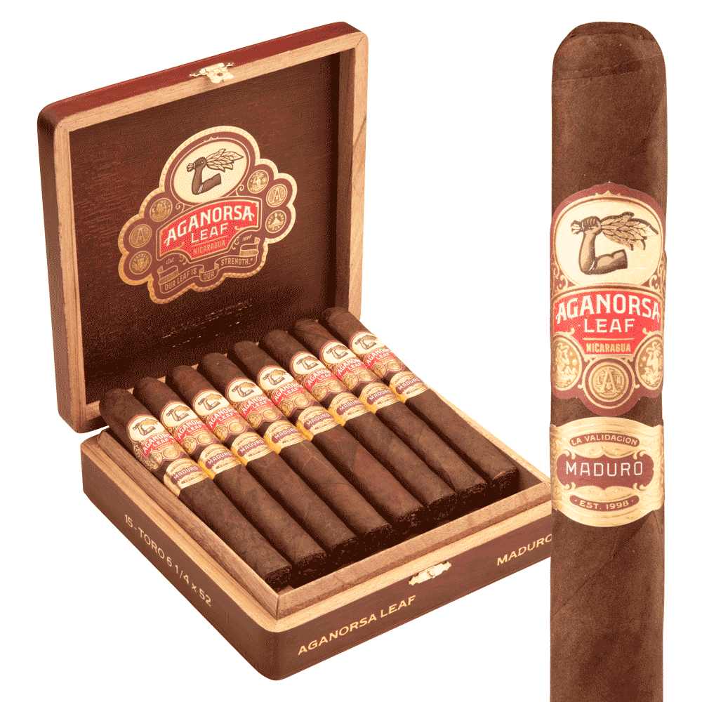 Aganorsa Leaf La Validacion Series Toro Box Pressed Maduro 6.25x52 Maduro hộp 15