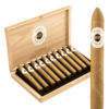 Ashton Crystal Belicoso Glass Tube 6x49 Natural hộp gỗ tuyết tùng 10 Glass Tubes