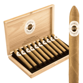 Ashton Crystal Belicoso Glass Tube 6x49 Natural hộp gỗ tuyết tùng 10 Glass Tubes