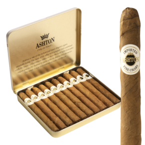 Ashton Esquire 4.25x32 Natural 10 hộp thiếc 10 100 điếu