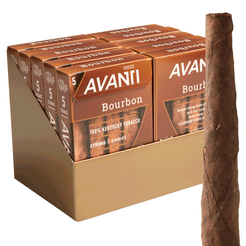 Avanti Bourbon 4.5x34 Maduro 10 gói 5 50 điếu