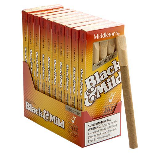Black & Mild Cigars Wood Tip Jazz 5x30 Natural 10 gói 5 50 điếu