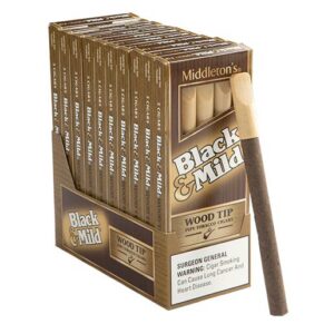 Black & Mild Cigars Wood Tip Original 5x29 Natural 10 gói 5 50 điếu