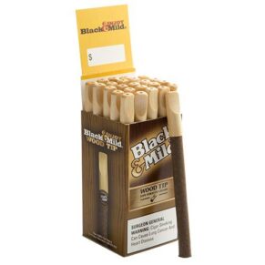 Black & Mild Cigars Wood Tip Original 5x29 Natural hộp 25