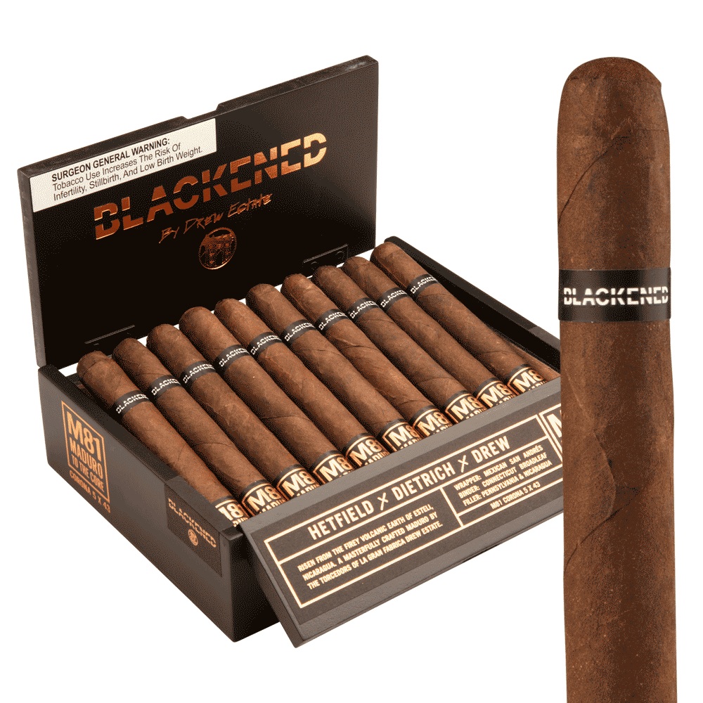 Blackened by Drew Estate Corona 5x43 Maduro hộp 20