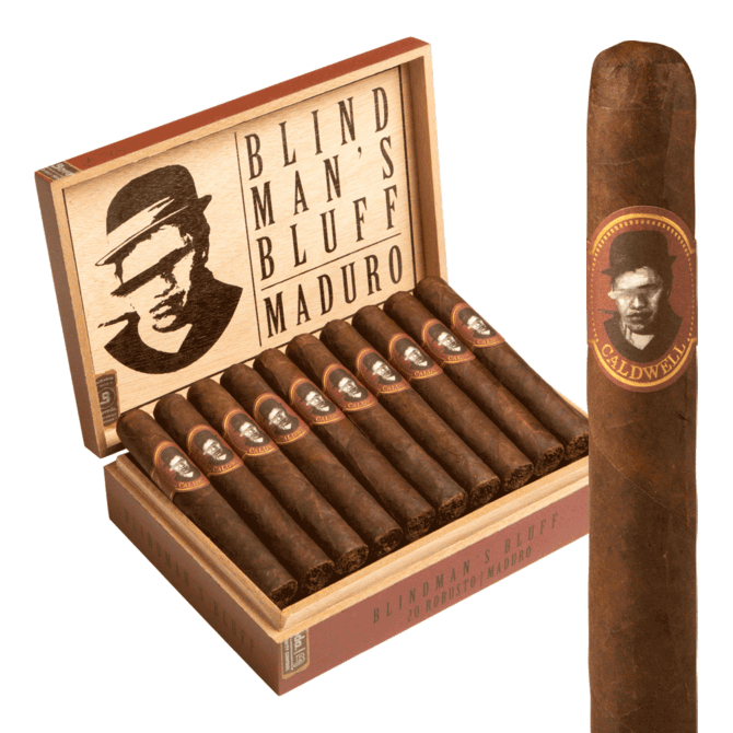 Blind Man's Bluff by Caldwell Cigar Co. Robusto 5x50 Maduro hộp 20