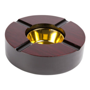 Cigar Ashtrays Cherry Wood 4-Cigar Ashtray
