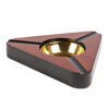 Cigar Ashtrays Dark Burl 3-Cigar Ashtray