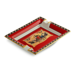 Cigar Ashtrays Elie Bleu Red Alba Porcelain Ashtray