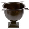 Cigar Ashtrays Old Patina Finish 4 Stirrup Box Pressed Stinky Ashtray