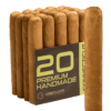 Cigars.com Premium Handmade Bundles Connecticut Robusto 5x50 Natural bó 20