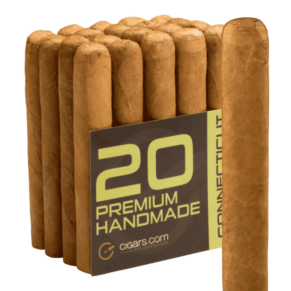 Cigars.com Premium Handmade Bundles Connecticut Robusto 5x50 Natural bó 20