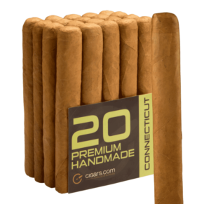 Cigars.com Premium Handmade Bundles Connecticut Toro Gordo 6x54 Natural bó 20