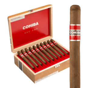 Cohiba Red Dot Crystal Corona 5.5x42 EMS hộp 20 Glass Tubes