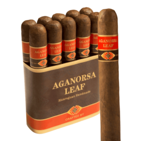 Crafted by Aganorsa Leaf Gordo 6x60 Maduro bó 10