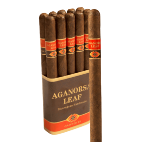 Crafted by Aganorsa Leaf Lancero 7.5x40 Maduro bó 10
