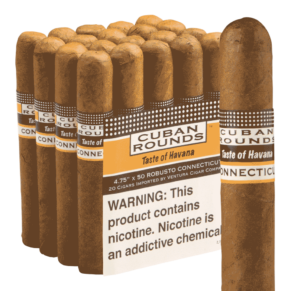 Cuban Rounds Robusto Connecticut 4.75x50 Natural bó 20