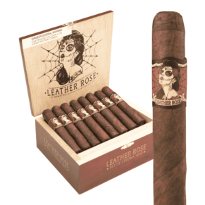 Deadwood Tobacco Co. Leather Rose Petite Corona 4x43 Maduro hộp 24
