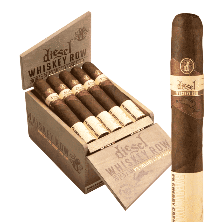 Diesel Whiskey Row Sherry Cask Gigante 6x58 Maduro hộp 20