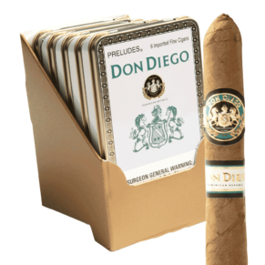 Don Diego Preludes 4x30 Natural 5 hộp thiếc 6 30 điếu