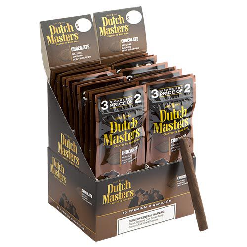 Dutch Masters Cigarillos Chocolate 4.5x28 Natural 20 gói 3 60 điếu