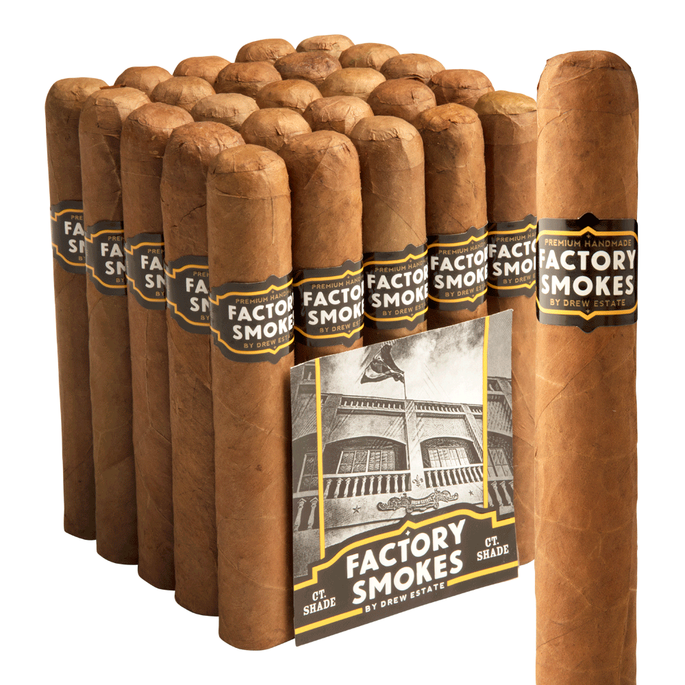 Factory Smokes by Drew Estate Gordito Shade 6x60 EMS bó 25