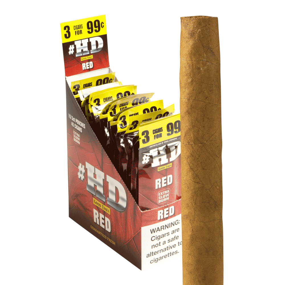 Good Times #HD Cigarillos Red 4.25x28 Natural 15 gói 3 45 điếu