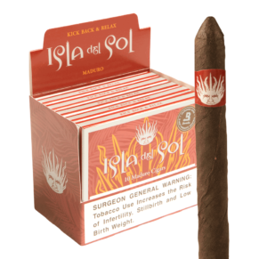Isla del Sol Breve Maduro 4x32 Maduro 5 hộp thiếc 10 50 điếu