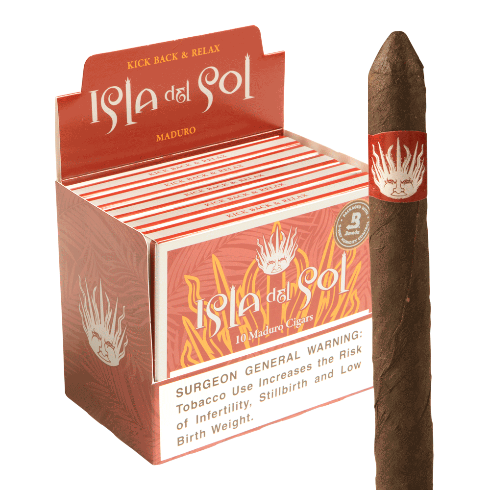 Isla del Sol Breve Maduro 4x32 Maduro 5 hộp thiếc 10 50 điếu