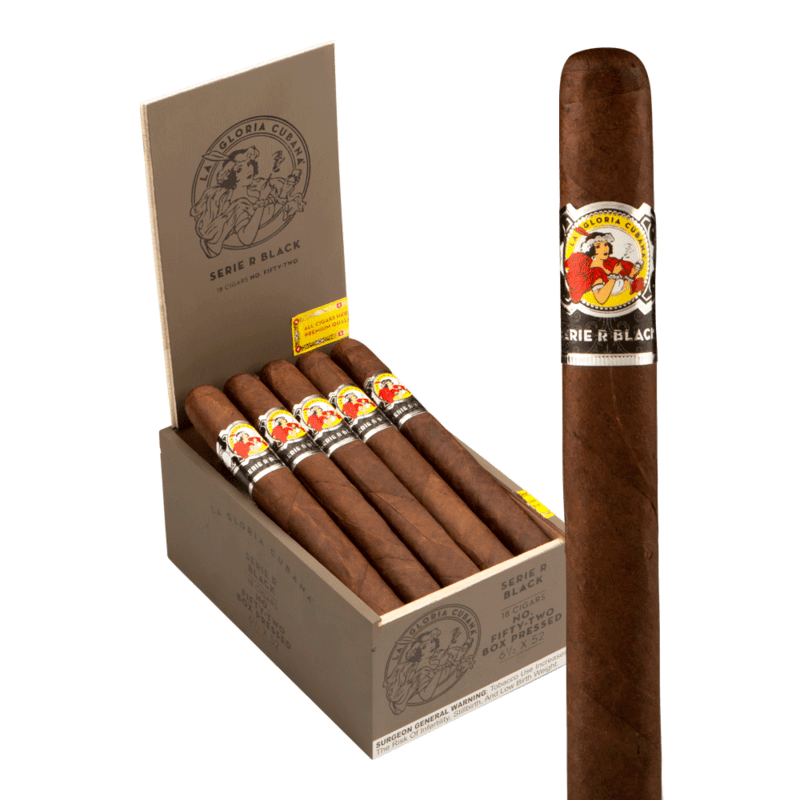La Gloria Cubana Serie R Black No. 52 6.5x52 EMS hộp 18