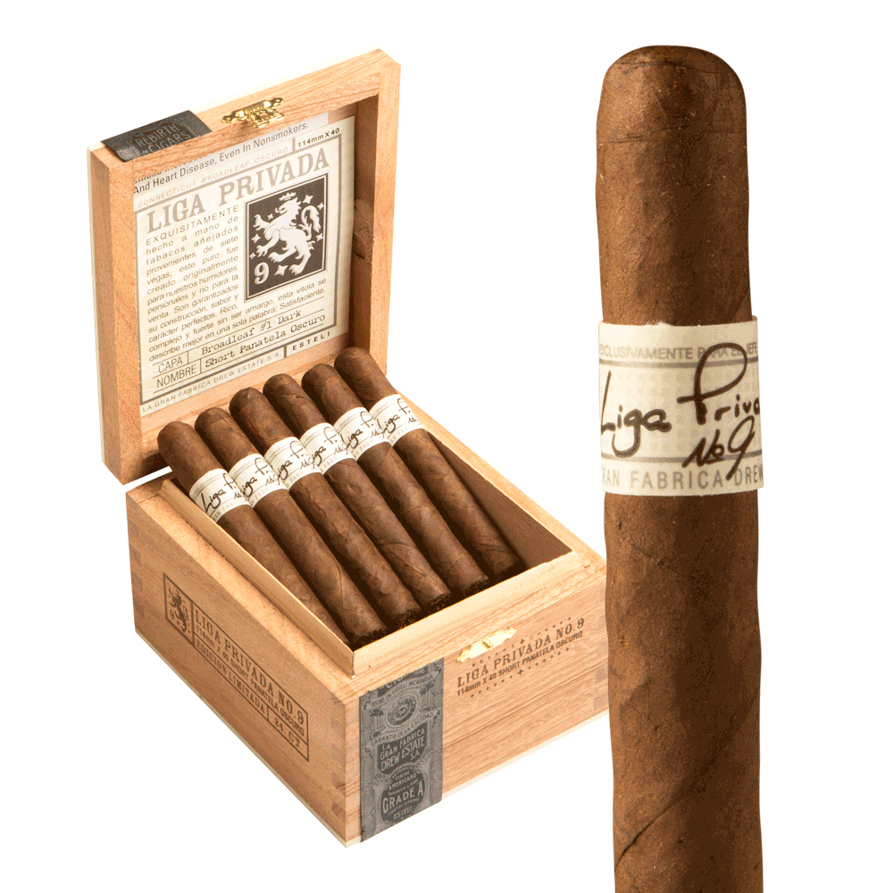 Liga Privada No. 9 Short Panatela 4.5x40 Maduro hộp 24