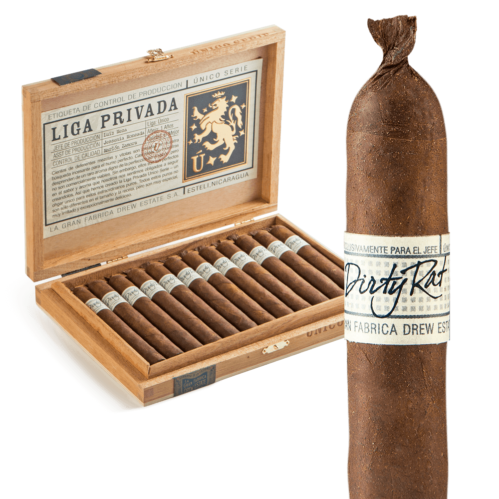 Liga Privada Unico Serie Dirty Rat 5x44 Maduro hộp 12