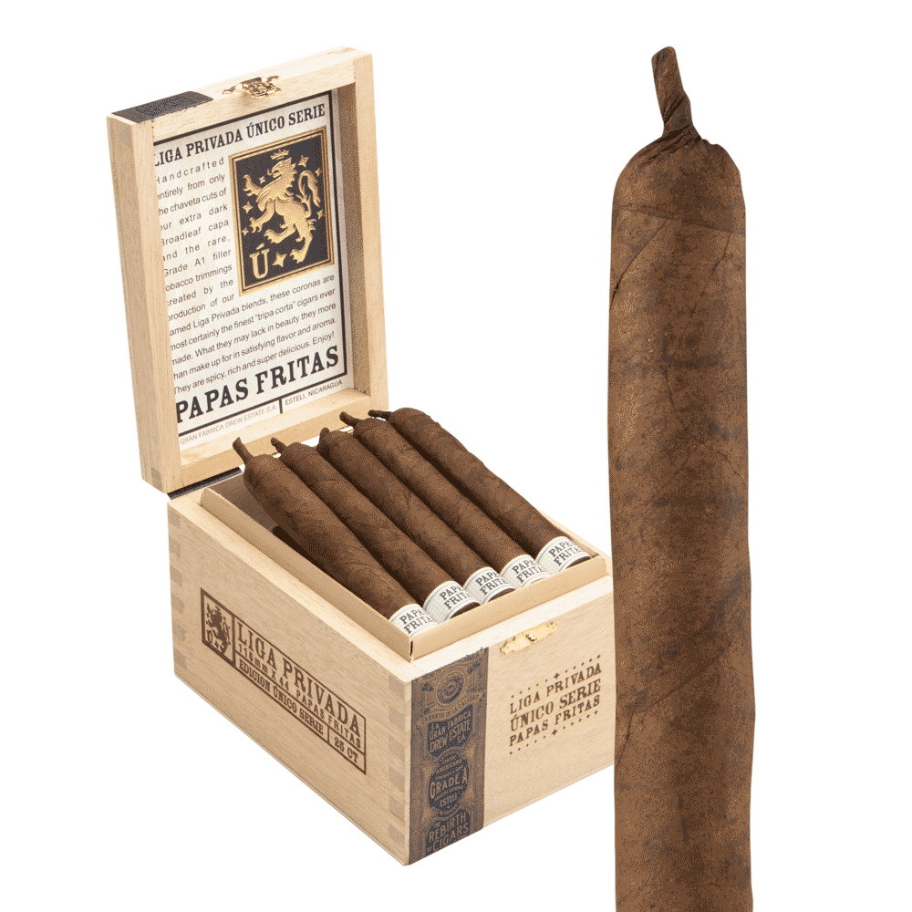 Liga Privada Unico Serie Papas Fritas 4.25x43 Maduro hộp 25