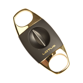 Lotus Cigar Cutters Black and Gold Jaws V-Cut