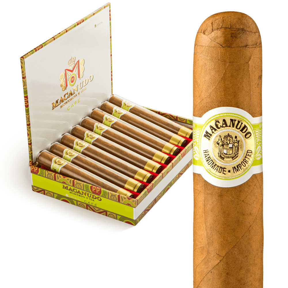Macanudo Crystal 5.5x50 Natural hộp 8 Glass Tubes