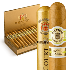 Macanudo Gold Label Hampton Court 5.5x42 Natural hộp 25 ống nhôm
