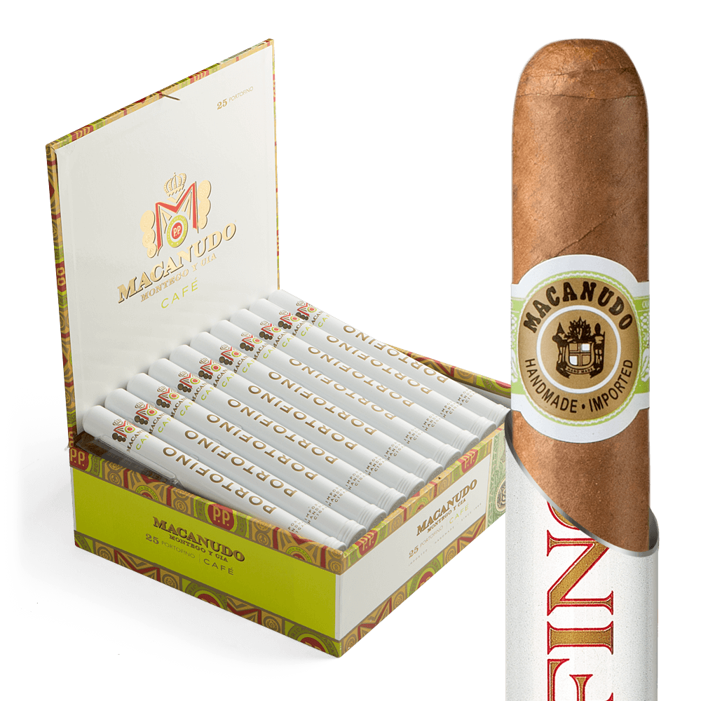 Macanudo Portofino 7x34 Natural hộp 25 ống nhôm