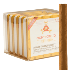 Montecristo White Series Minis 2.88x20 Natural 5 hộp thiếc 20 100 điếu