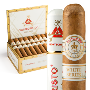 Montecristo White Series Robusto Grande Tube 5x52 Natural hộp 15 ống nhôm