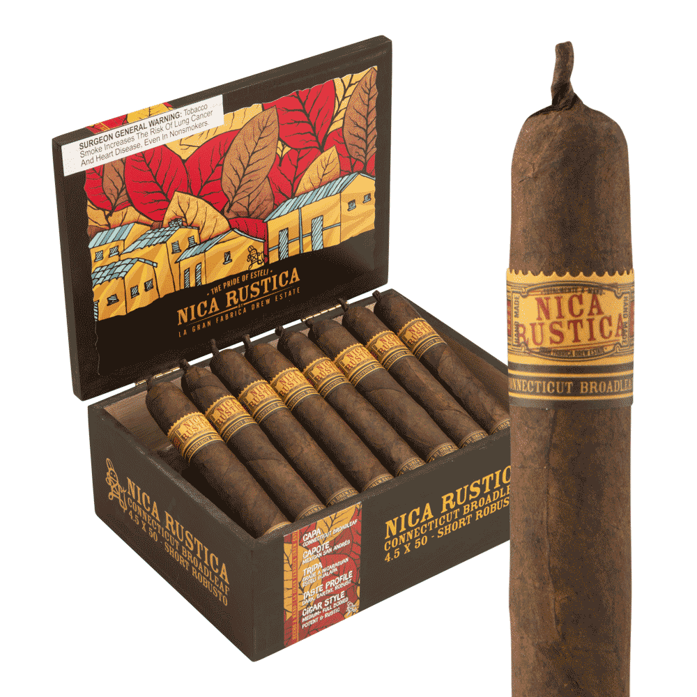 Nica Rustica Broadleaf Short Robusto 4.5x50 Maduro hộp 25