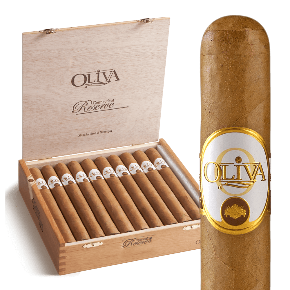 Oliva Connecticut Reserve Lonsdale 6.5x44 Natural hộp 20