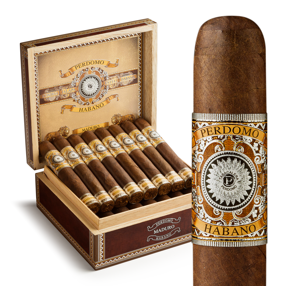 Perdomo Habano Bourbon Barrel-Aged Maduro Churchill 7x54 Maduro hộp 24