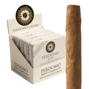 Perdomo Cigars Mini Cigarillos Connecticut 3x22 Natural 5 hộp thiếc 20 100 điếu
