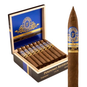 Perdomo Reserve 10th Anniversary Box Pressed Maduro Torpedo 7x54 Maduro hộp 25