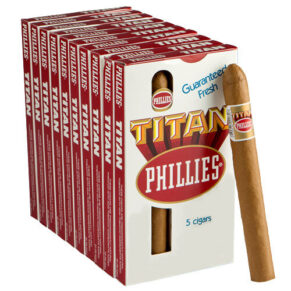 Phillies Cigars Titan 6.25x44 Natural 10 gói 5 50 điếu