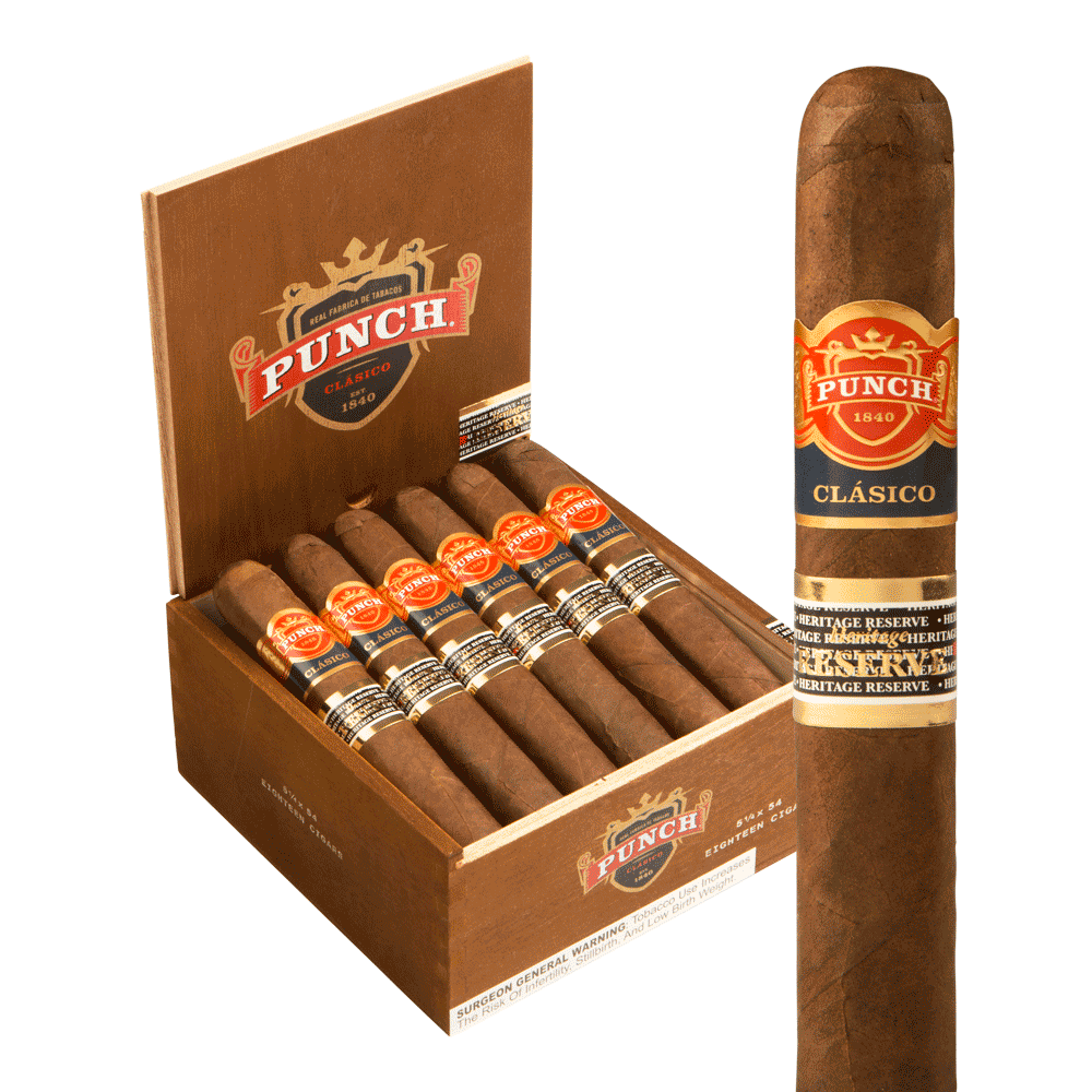 Punch Heritage Reserve Robusto 5.25x54 EMS hộp 18