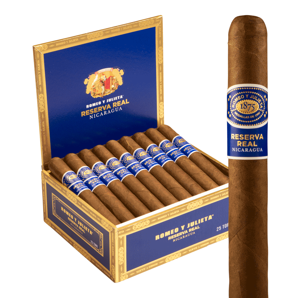 Romeo y Julieta Reserva Real Nicaragua Toro 6x54 Maduro hộp 25