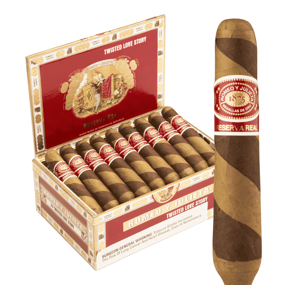 Romeo y Julieta Reserva Real Twisted Love Story 4.25x46 EMS hộp 25