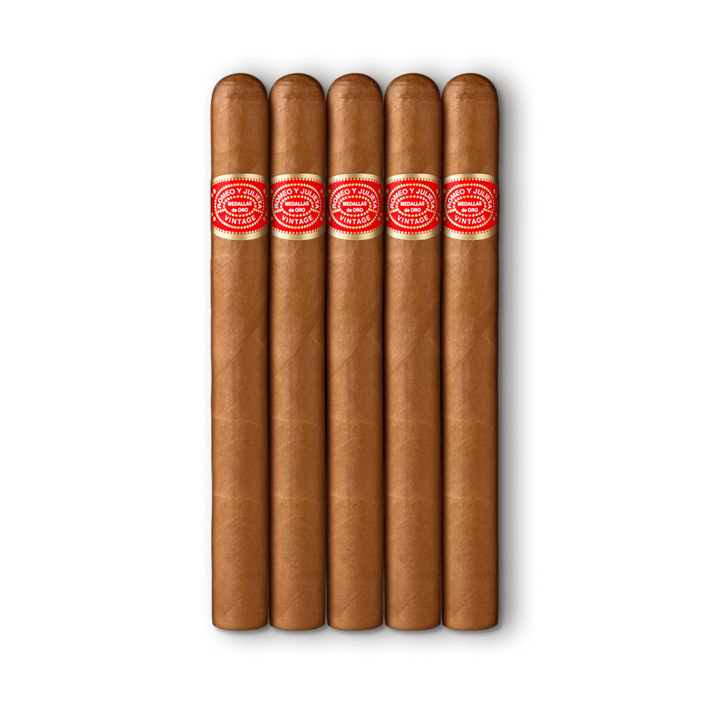 Romeo y Julieta Vintage Vintage V 7.5x50 Natural hộp gỗ tuyết tùng 25