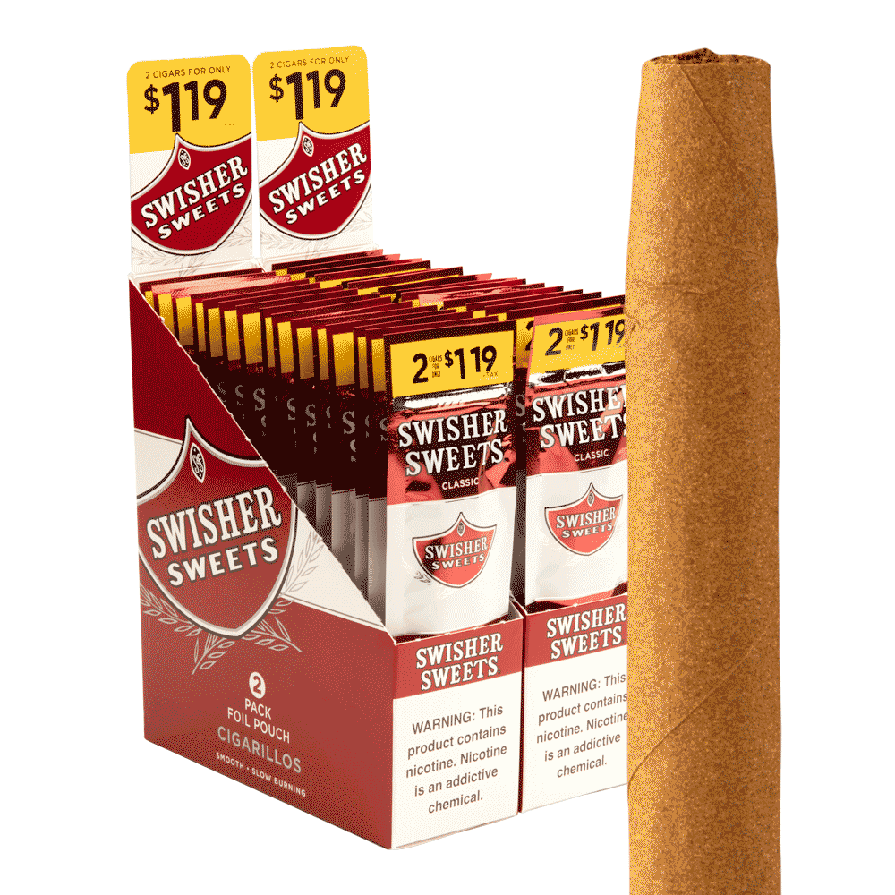 Swisher Sweets Cigarillos Original 4x30 Natural 30 gói 2 60 điếu
